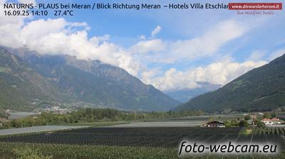 immagine della webcam nei dintorni di Merano: webcam Plaus