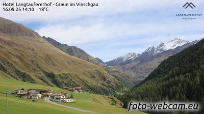 immagine della webcam nei dintorni di Merano: webcam Vallelunga Maseben