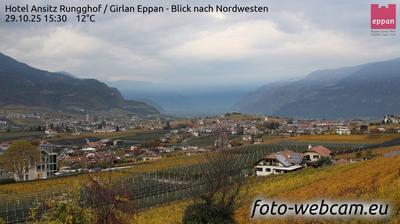 immagine della webcam nei dintorni di Bolzano: webcam Appiano sulla Strada del Vino