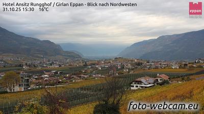 immagine della webcam nei dintorni di Cermes: webcam Appiano sulla Strada del Vino