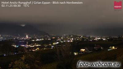 immagine della webcam nei dintorni di Coredo: webcam Appiano sulla Strada del Vino