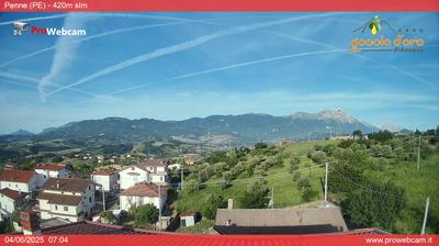 immagine della webcam nei dintorni di Isola del Gran Sasso d'Italia: webcam Penne