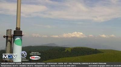 immagine della webcam nei dintorni di Monte Grappa: webcam Segusino