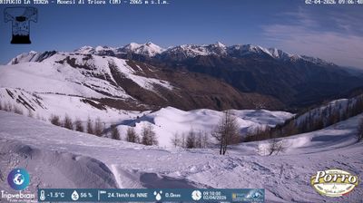immagine della webcam nei dintorni di Aurigo: webcam Monesi di Triora