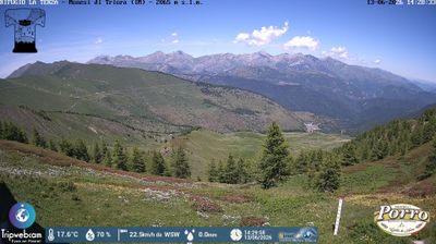immagine della webcam nei dintorni di Mendatica: webcam Monesi di Triora