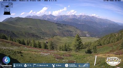 immagine della webcam nei dintorni di Aurigo: webcam Monesi di Triora