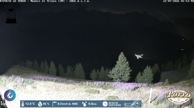 immagine della webcam nei dintorni di Castel Vittorio: webcam Monesi di Triora