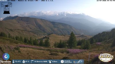 immagine della webcam nei dintorni di Castel Vittorio: webcam Monesi di Triora
