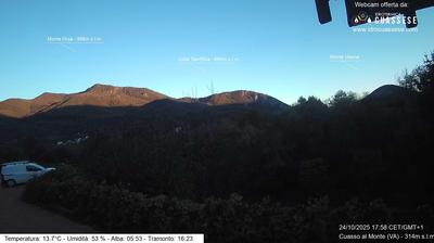 immagine della webcam nei dintorni di Brinzio: webcam Cuasso al Monte