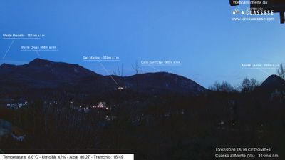 immagine della webcam nei dintorni di Valmorea: webcam Cuasso al Monte
