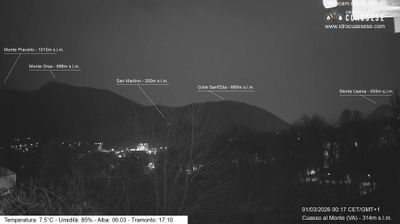 immagine della webcam nei dintorni di Curiglia con Monteviasco: webcam Cuasso al Monte