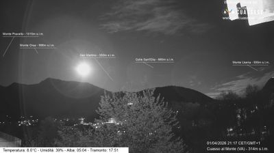 immagine della webcam nei dintorni di Valmorea: webcam Cuasso al Monte