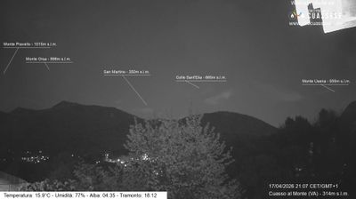 immagine della webcam nei dintorni di Castello Cabiaglio: webcam Cuasso al Monte