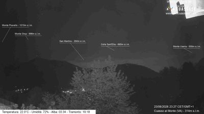 immagine della webcam nei dintorni di Brezzo di Bedero: webcam Cuasso al Monte
