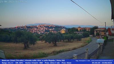 immagine della webcam nei dintorni di Sant'Eufemia a Maiella: webcam Chieti