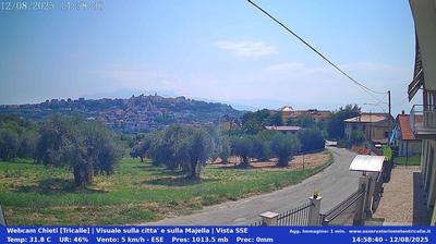 immagine della webcam nei dintorni di Sant'Eufemia a Maiella: webcam Chieti