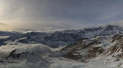 immagine della webcam nei dintorni di Cervinia Plateau Rosa: webcam Valtournenche Colle Superiore