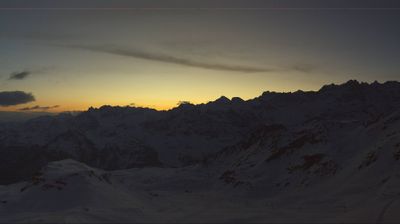immagine della webcam nei dintorni di Cervinia Cime Bianche Laghi: webcam Valtournenche Colle Superiore