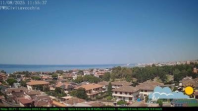 immagine della webcam nei dintorni di Bracciano: webcam Civitavecchia