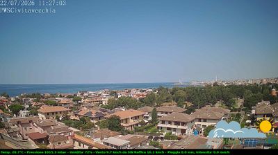 immagine della webcam nei dintorni di Montalto di Castro: webcam Civitavecchia