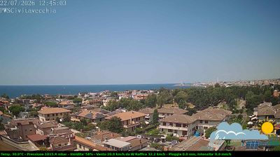 immagine della webcam nei dintorni di Montalto di Castro: webcam Civitavecchia