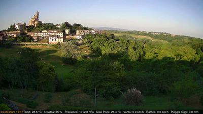 immagine della webcam nei dintorni di Costigliole d'Asti: webcam Cerreto d'Asti