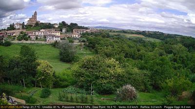 immagine della webcam nei dintorni di Baldissero Torinese: webcam Cerreto d'Asti