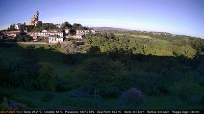 immagine della webcam nei dintorni di Pecetto Torinese: webcam Cerreto d'Asti