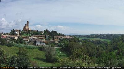 immagine della webcam nei dintorni di Pecetto Torinese: webcam Cerreto d'Asti