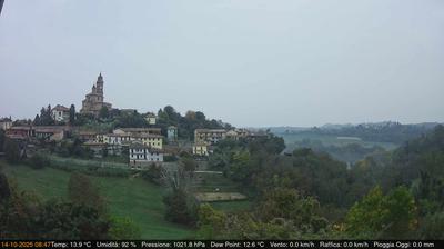 immagine della webcam nei dintorni di Castagneto Po: webcam Cerreto d'Asti