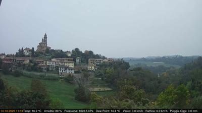 immagine della webcam nei dintorni di Castagneto Po: webcam Cerreto d'Asti