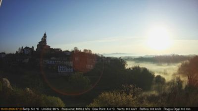 immagine della webcam nei dintorni di Baldissero Torinese: webcam Cerreto d'Asti