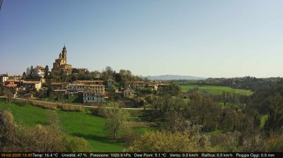 immagine della webcam nei dintorni di Rivalba: webcam Cerreto d'Asti