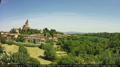 immagine della webcam nei dintorni di San Raffaele Cimena: webcam Cerreto d'Asti
