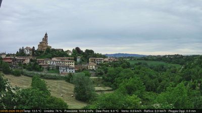 immagine della webcam nei dintorni di Rivalba: webcam Cerreto d'Asti