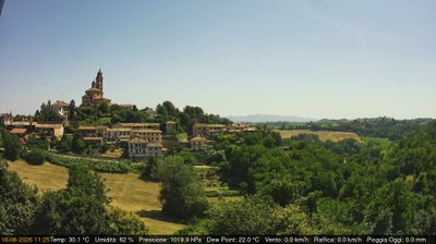 immagine della webcam nei dintorni di Rivalba: webcam Cerreto d'Asti