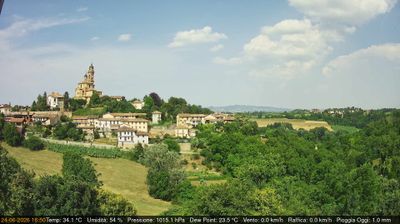 immagine della webcam nei dintorni di Baldissero Torinese: webcam Cerreto d'Asti