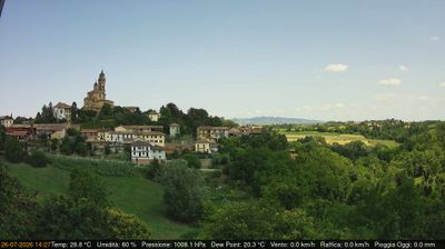 immagine della webcam nei dintorni di Costigliole d'Asti: webcam Cerreto d'Asti