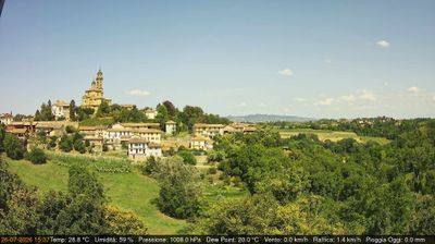 immagine della webcam nei dintorni di Costigliole d'Asti: webcam Cerreto d'Asti
