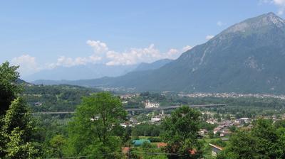 immagine della webcam nei dintorni di Lago Santa Croce (alto): webcam Pieve d'Alpago