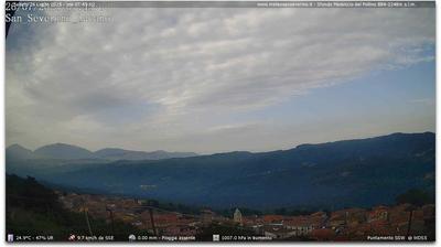 immagine della webcam nei dintorni di Campo Tenese: webcam San Severino Lucano
