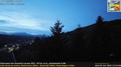 immagine della webcam nei dintorni di Calvera: webcam San Severino Lucano