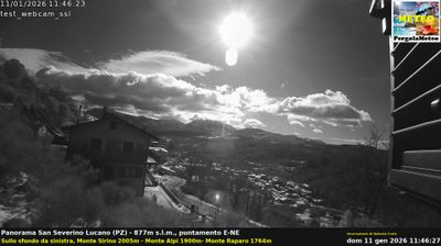 immagine della webcam nei dintorni di Campo Tenese: webcam San Severino Lucano