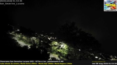 immagine della webcam nei dintorni di Campo Tenese: webcam San Severino Lucano