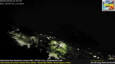 immagine della webcam nei dintorni di Campo Tenese: webcam San Severino Lucano