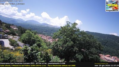 immagine della webcam nei dintorni di Campo Tenese: webcam San Severino Lucano