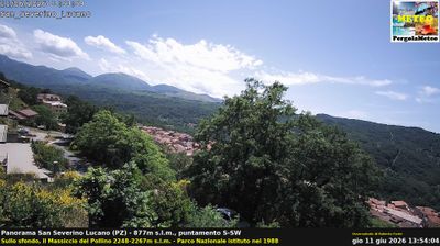 immagine della webcam nei dintorni di Valle del Grillo: webcam San Severino Lucano