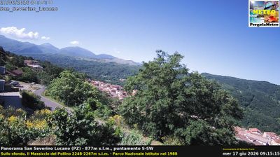 immagine della webcam nei dintorni di Moliterno: webcam San Severino Lucano