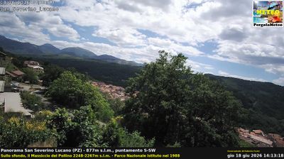 immagine della webcam nei dintorni di San Basile: webcam San Severino Lucano