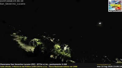 immagine della webcam nei dintorni di Calvera: webcam San Severino Lucano